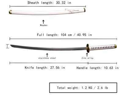 One Piece - Zoro Sword Roronoa - Metal