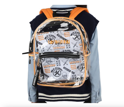 Backpack Naruto Shippuden 17" Clear Plastic Bag (with Removable Laptop Pocket)