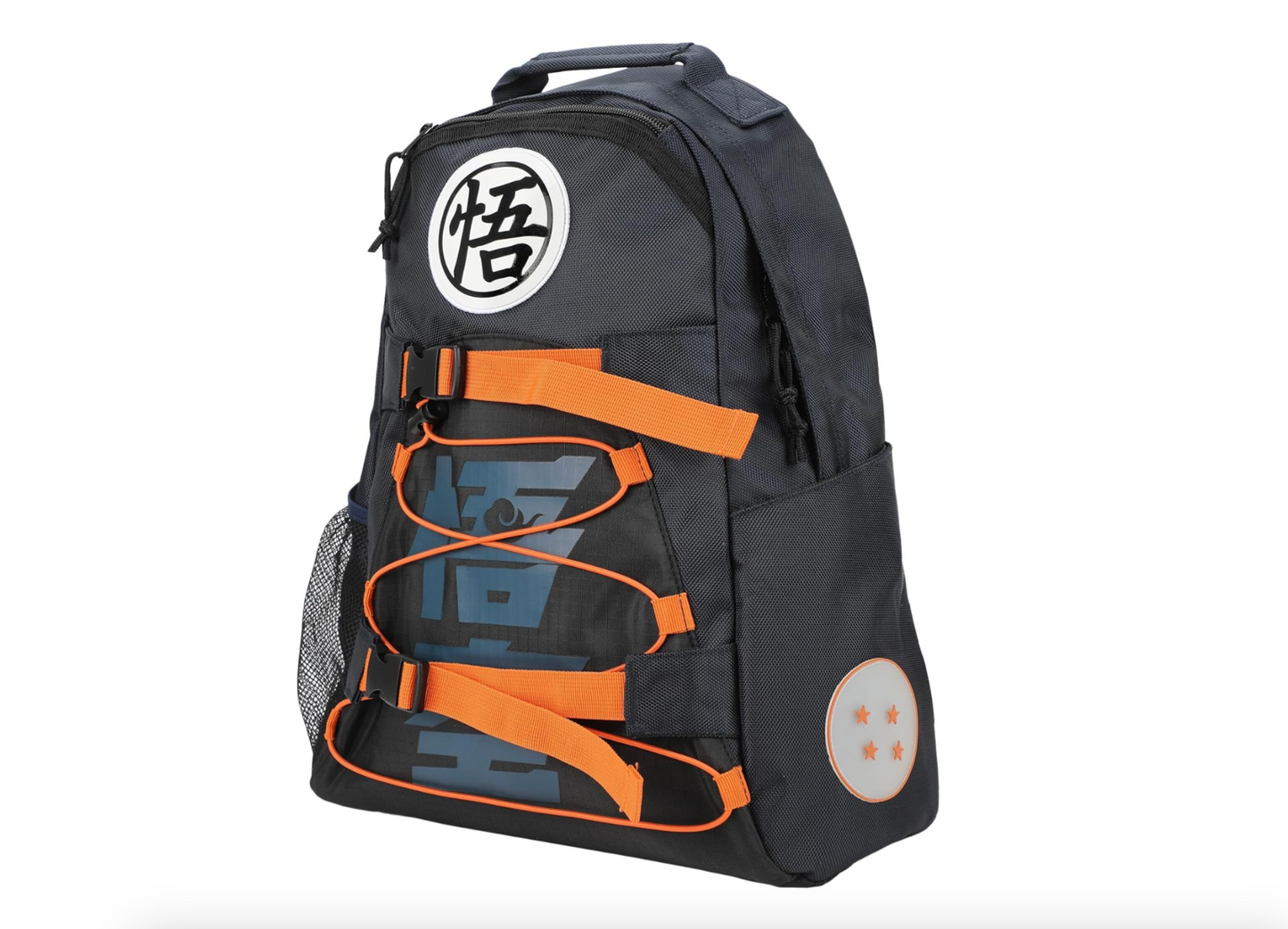 Backpack Dragon Ball Z Kanji Symbols Blue Built-Up Bag