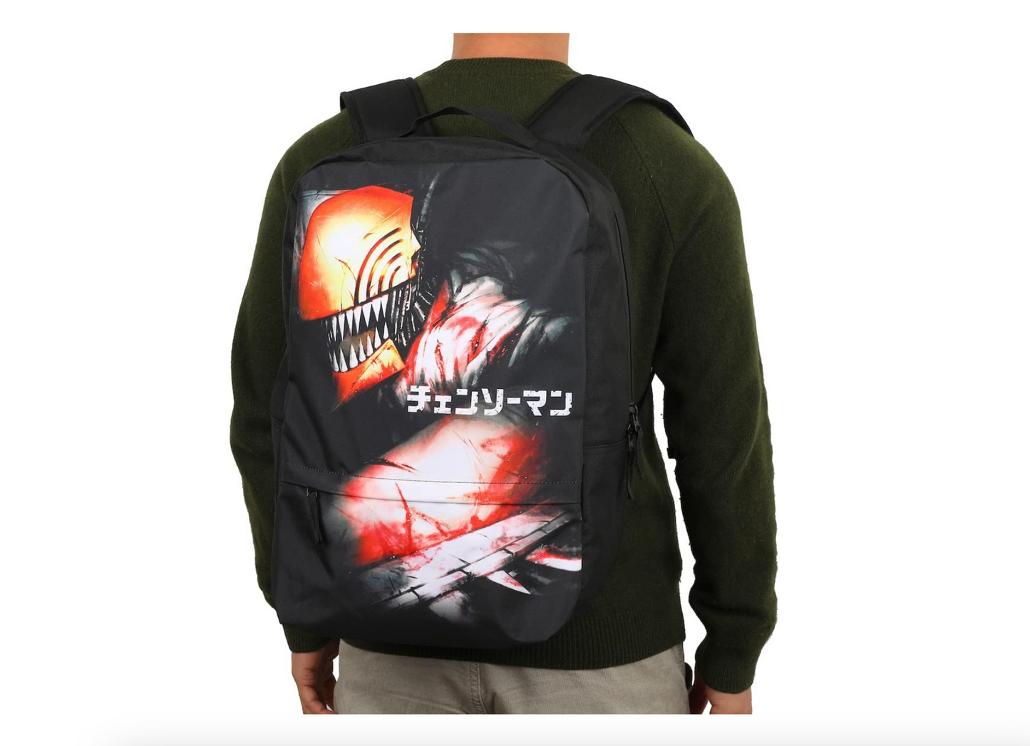 Backpack Chainsaw Man Denji Black Laptop Bag