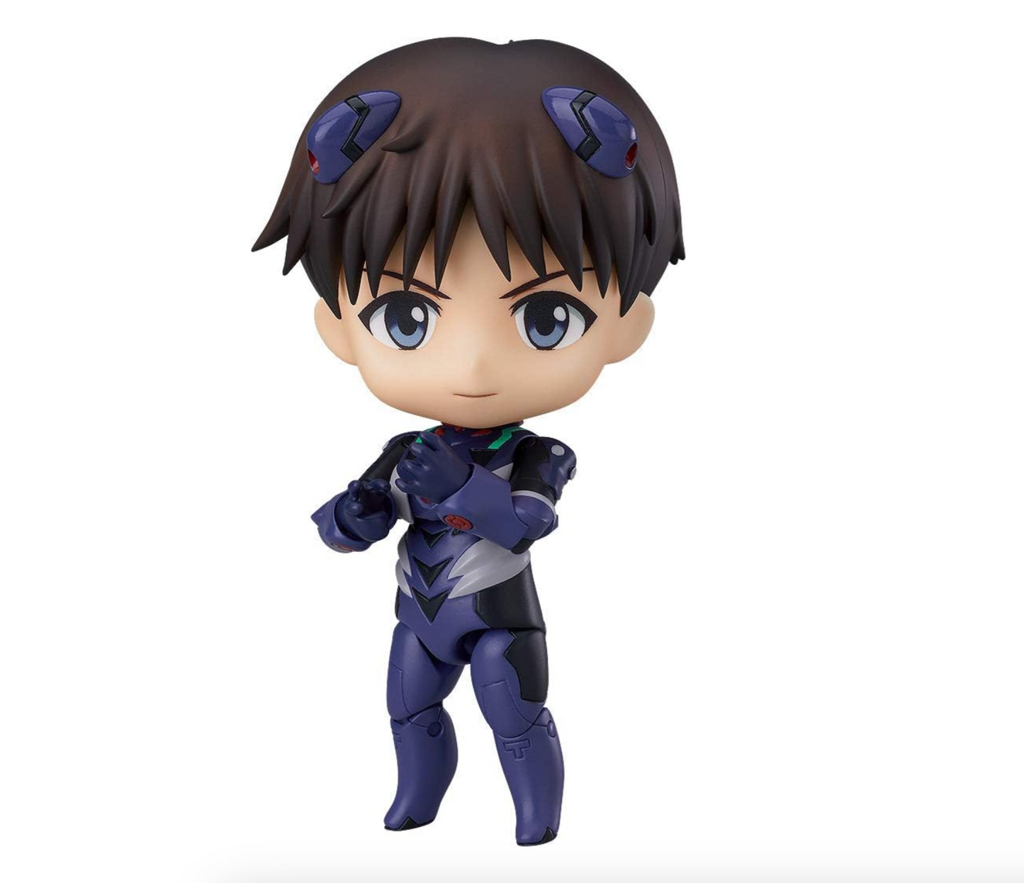 Official Licensed Evangelion - Shinji Ikari (Plugsuit Ver.) 1445 movable face-swap hand Nendoroid Action Figure