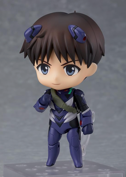 Official Licensed Evangelion - Shinji Ikari (Plugsuit Ver.) 1445 movable face-swap hand Nendoroid Action Figure