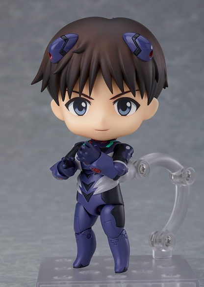 Official Licensed Evangelion - Shinji Ikari (Plugsuit Ver.) 1445 movable face-swap hand Nendoroid Action Figure