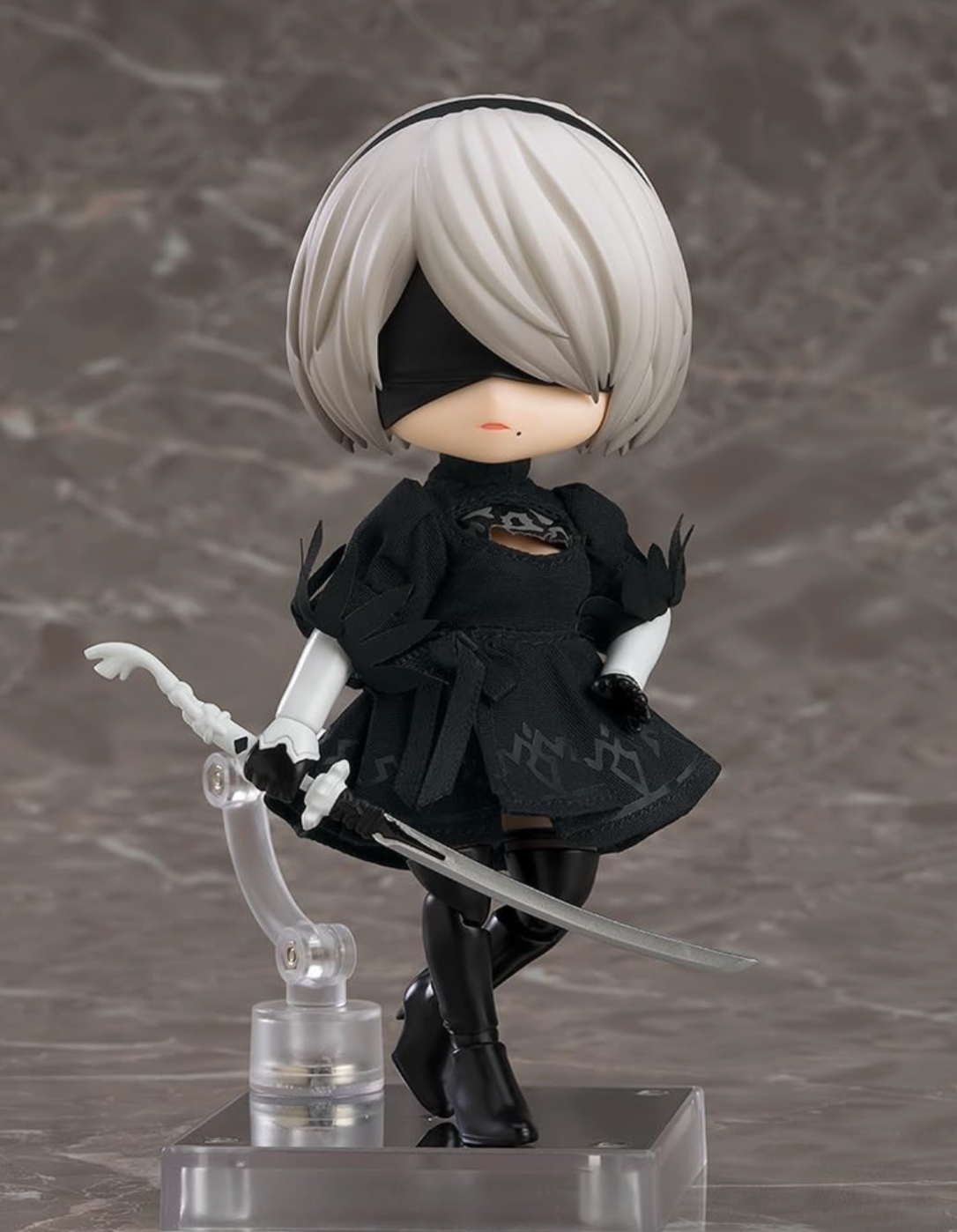 Official Licensed Nier - Automata: 2B (Yorha No.2 Type B) movable face-swap hand Nendoroid Action Figure