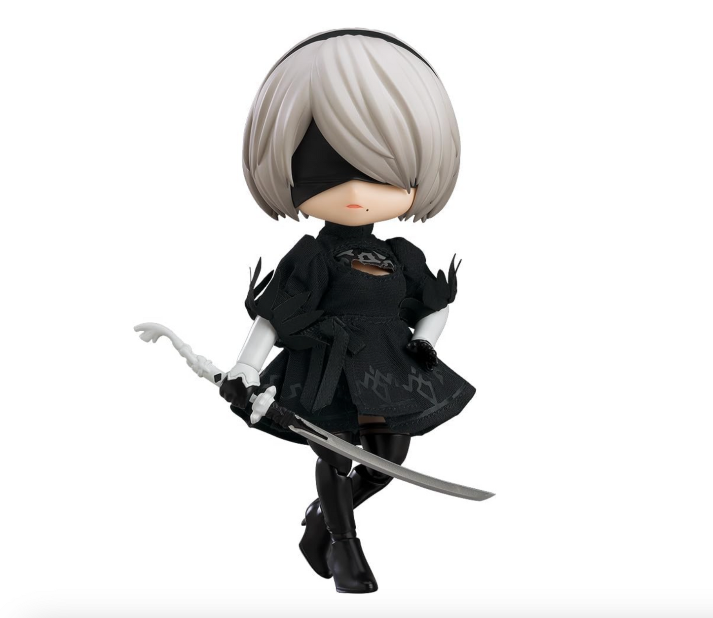 Official Licensed Nier - Automata: 2B (Yorha No.2 Type B) movable face-swap hand Nendoroid Action Figure