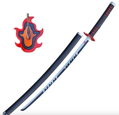 Demon Slayer Kamado Tanjirou Wooden Sword Cosplay Anime Replica Katana