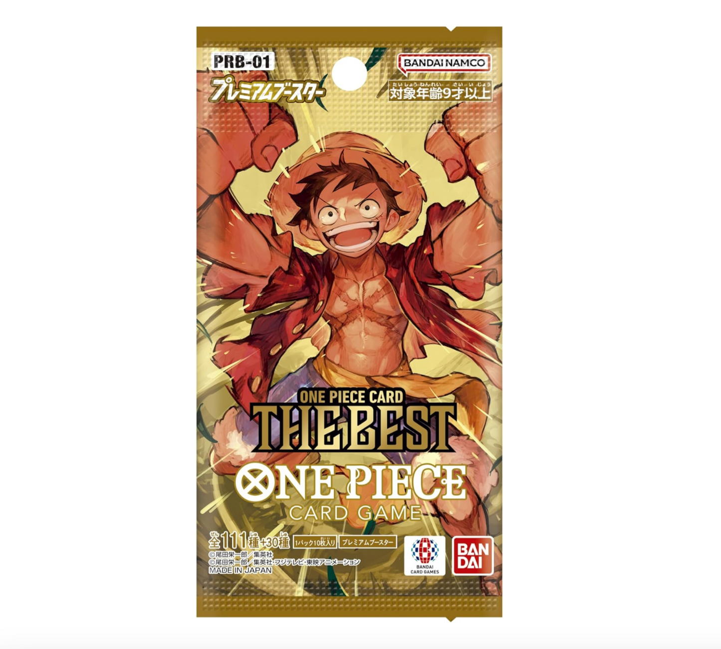 One Piece Card Bandai PRB-01 The Best Booster Pack (10 Boosters) - JAP