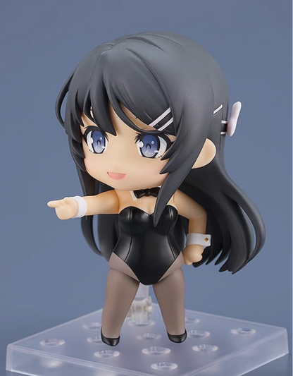 Official Licensed Sakurajima Mai Bunny Girl 2417 movable face-swap hand Nendoroid Action Figure