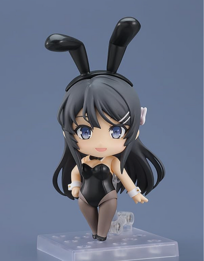 Official Licensed Sakurajima Mai Bunny Girl 2417 movable face-swap hand Nendoroid Action Figure