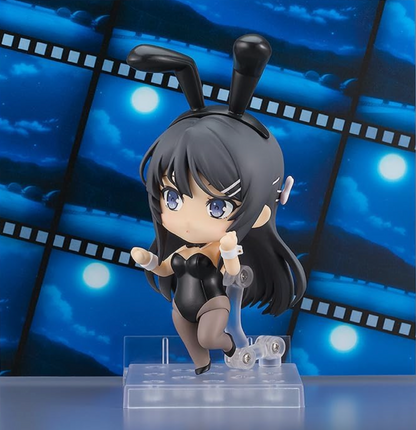 Official Licensed Sakurajima Mai Bunny Girl 2417 movable face-swap hand Nendoroid Action Figure