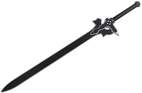 Sword Art Online Kirigaya Kazuto Replica Weapon SAO Kiritos Elucidator Foam Sword One Hand for Cosplay Costume, Props, Gift, Collections