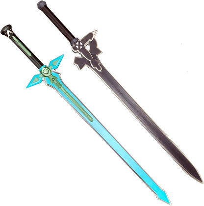 Sword Art Online Kirigaya Kazuto Replica Weapon SAO Kiritos Elucidator Foam Sword One Hand for Cosplay Costume, Props, Gift, Collections