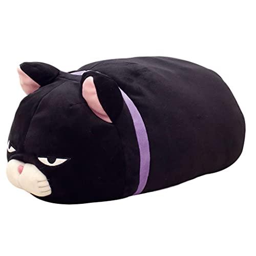 Amuse Cat Pilow Kuromame 20" Inch Stuffed Animal Headrest Plush Ultra-Soft Kitty Support Hugging Pillow