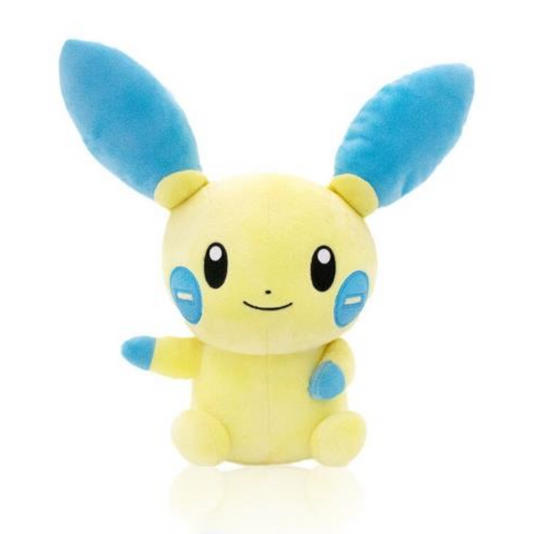 Pokemon Minun 10" Soft Plush Stuffed Animal Toy Animated Plushies Doll Birthday Holiday Gifts