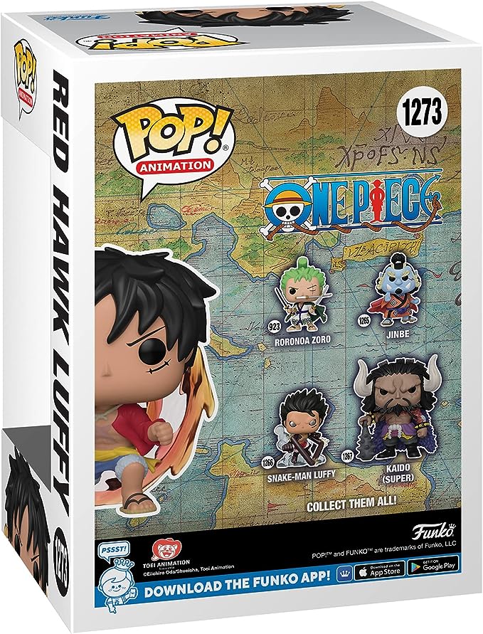 Funko Pop Free 2024 S/H One Piece Red Hawk Luffy Chase SE 1273 Mint