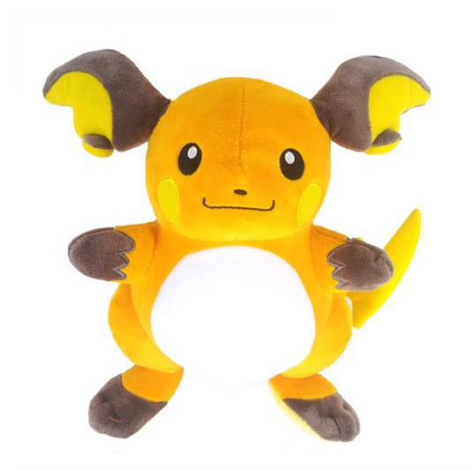 Pokemon Raichu 10" Soft Huggable Plush Stuffed Animal Fluffy Gift Cute Doll Toys